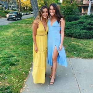 forever 21 yellow maxi dress